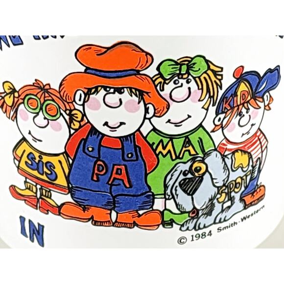 Smith Western Coffee Mug Teacup 10oz White 3 1/2" Ceramic 1984 Korea Vintage - Picture 4 of 15